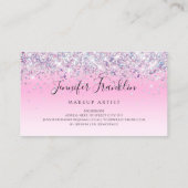 Carte De Visite Parties scintillant holographique maquillage Artis (Dos)