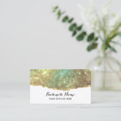 Carte De Visite Parties scintillant Holographique moderne Glam Gol (Debout devant)