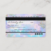 Carte De Visite Parties scintillant Holographique Opal Business VI (Dos)