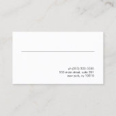 Carte De Visite Parties scintillant holographique Papillon Salon R (Dos)