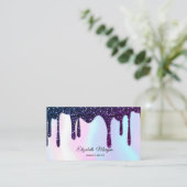 Carte De Visite Parties scintillant holographiques Élégant Profess (Debout devant)