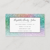 Carte De Visite Parties scintillant Iridescente branchée Maquillag (Dos)