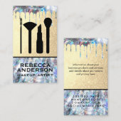 Carte De Visite Parties scintillant | Kit maquillage (Devant / Derrière)