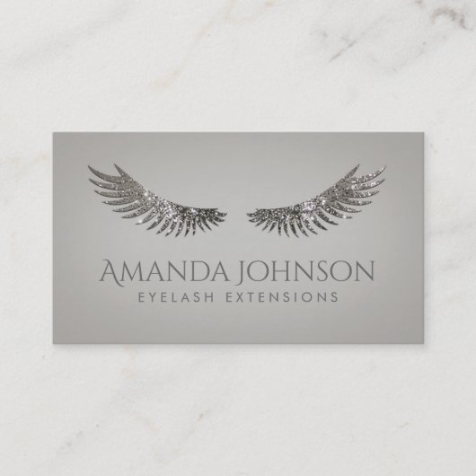 Carte De Visite Parties scintillant Lashes Eyelash Extensions Cart (Devant)