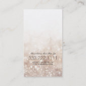 Carte De Visite Parties scintillant Longues Lashes Fermé Oeil Beig (Dos)