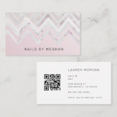 Carte De Visite parties scintillant luxueuse esthétique moderne (Devant / Derrière)