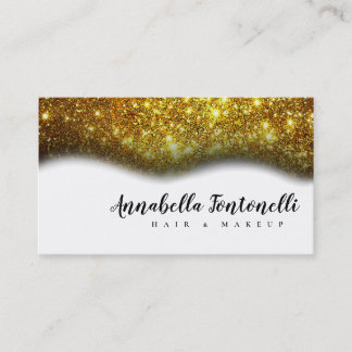 Carte De Visite Parties scintillant maquillage Styliste Cosmetolog