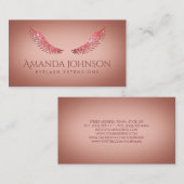 Carte De Visite Parties scintillant Mascara Eyelash Extensions Car (Devant / Derrière)