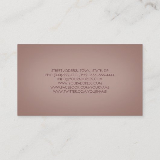 Carte De Visite Parties scintillant Mascara Eyelash Extensions Ros (Dos)
