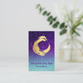 Carte De Visite *~* Parties scintillant médaille d'or Reiki Zen Sp (Debout devant)