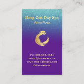 Carte De Visite *~* Parties scintillant Méditation de l'or Zen Spi (Dos)