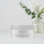Carte De Visite Parties scintillant Minimale Pearly IT CYBER Silve (Debout devant)