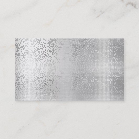 Carte De Visite Parties scintillant Minimale Pearly IT CYBER Silve (Dos)