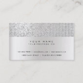 Carte De Visite Parties scintillant Minimale Pearly IT CYBER Silve (Devant)