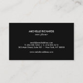 CARTE DE VISITE PARTIES SCINTILLANT MODERNE BRONZE (Dos)