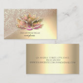 Carte De Visite Parties scintillant moderne élégant Bokeh Ombre Ch (Devant / Derrière)