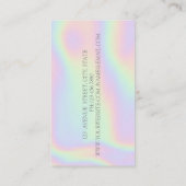 Carte De Visite Parties scintillant moderne en argent Bokeh, Guita (Dos)