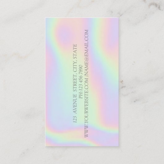 Carte De Visite Parties scintillant moderne en argent Bokeh, Guita (Dos)