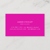 Carte De Visite Parties scintillant moderne Holographique Iridesce (Dos)