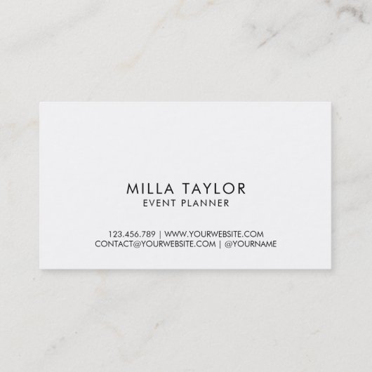 Carte De Visite Parties scintillant moderne rose pâle Monogramme A (Dos)