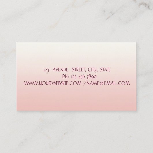 Carte De Visite Parties scintillant modernes et professionnelles é (Dos)