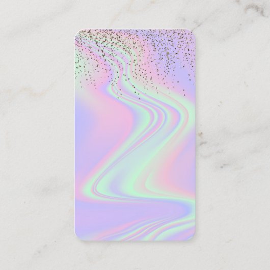 Carte De Visite Parties scintillant Opal Connectez-vous avec nous  (Dos)