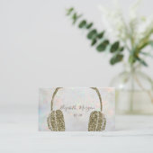 Carte De Visite Parties scintillant Optique Holographique moderne  (Debout devant)