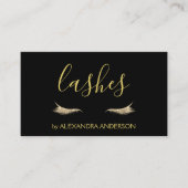 Carte De Visite Parties scintillant or et extension Eyelash Sparkl (Devant)