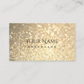 Carte De Visite Parties scintillant Or Glamore Étoiles Étincelles (Devant)
