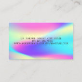 Carte De Visite Parties scintillant Or moderne, géométrique, Ombre (Dos)