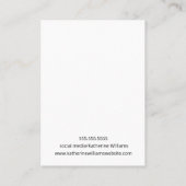 Carte De Visite Parties scintillant or Rose d'affichage à oreille (Dos)