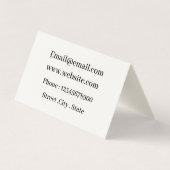 Carte De Visite Parties scintillant or Rose floral (Dos)