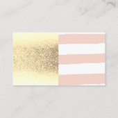 Carte De Visite Parties scintillant or | Tracées | Beauté des cils (Dos)