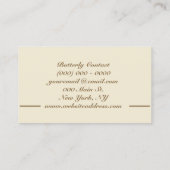 Carte De Visite Parties scintillant papillon aile spirale décorati (Dos)