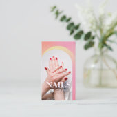 Carte De Visite parties scintillant photo personnalisée Sparkling (Debout devant)