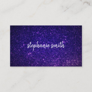 Carte De Visite Parties scintillant pourpre