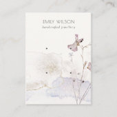 Carte De Visite Parties scintillant Pressé Fleurs Boucles d'oreill (Devant)