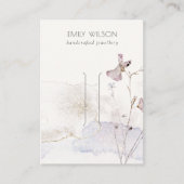 Carte De Visite Parties scintillant Pressé Fleurs Écran à cheveux  (Devant)