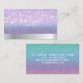 Carte De Visite Parties scintillant professionnelle Cool moderne B (Devant / Derrière)