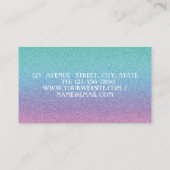 Carte De Visite Parties scintillant professionnelle Cool moderne B (Dos)