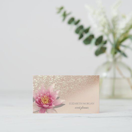 Carte De Visite Parties scintillant professionnelle moderne Bokeh (Debout devant)