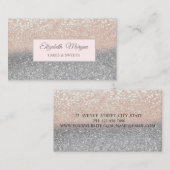 Carte De Visite Parties scintillant professionnelle moderne, Cadre (Devant / Derrière)