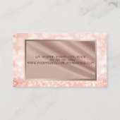 Carte De Visite Parties scintillant professionnelle moderne élégan (Dos)