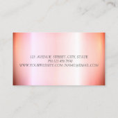 Carte De Visite Parties scintillant professionnelle moderne élégan (Dos)