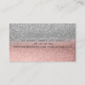 Carte De Visite Parties scintillant professionnelle moderne Faux L (Dos)