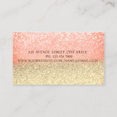 Carte De Visite Parties scintillant professionnelle Ombre Frame Lo (Dos)