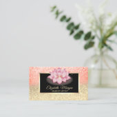 Carte De Visite Parties scintillant professionnelle Ombre Frame Lo (Debout devant)