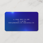 Carte De Visite Parties scintillant professionnelle Rose Gold Driv (Dos)