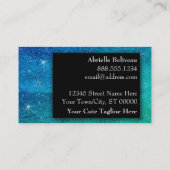 Carte De Visite Parties scintillant professionnelle substitut Ense (Dos)