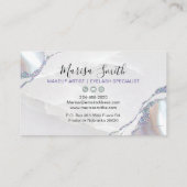 Carte De Visite Parties scintillant rose avec arrière - plan coule (Dos)